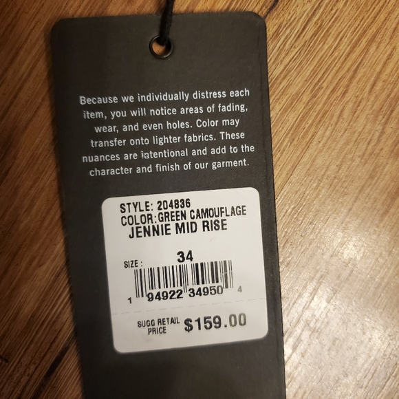 True Religion Jennie Mid Rise camo jeans - Picture 5 of 7